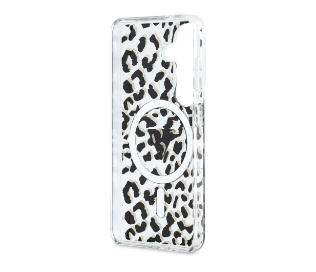 Guess Etui Leopard Print Triangle MagSafe do Galaxy S26 czarny - 1522705 - zdjęcie 3